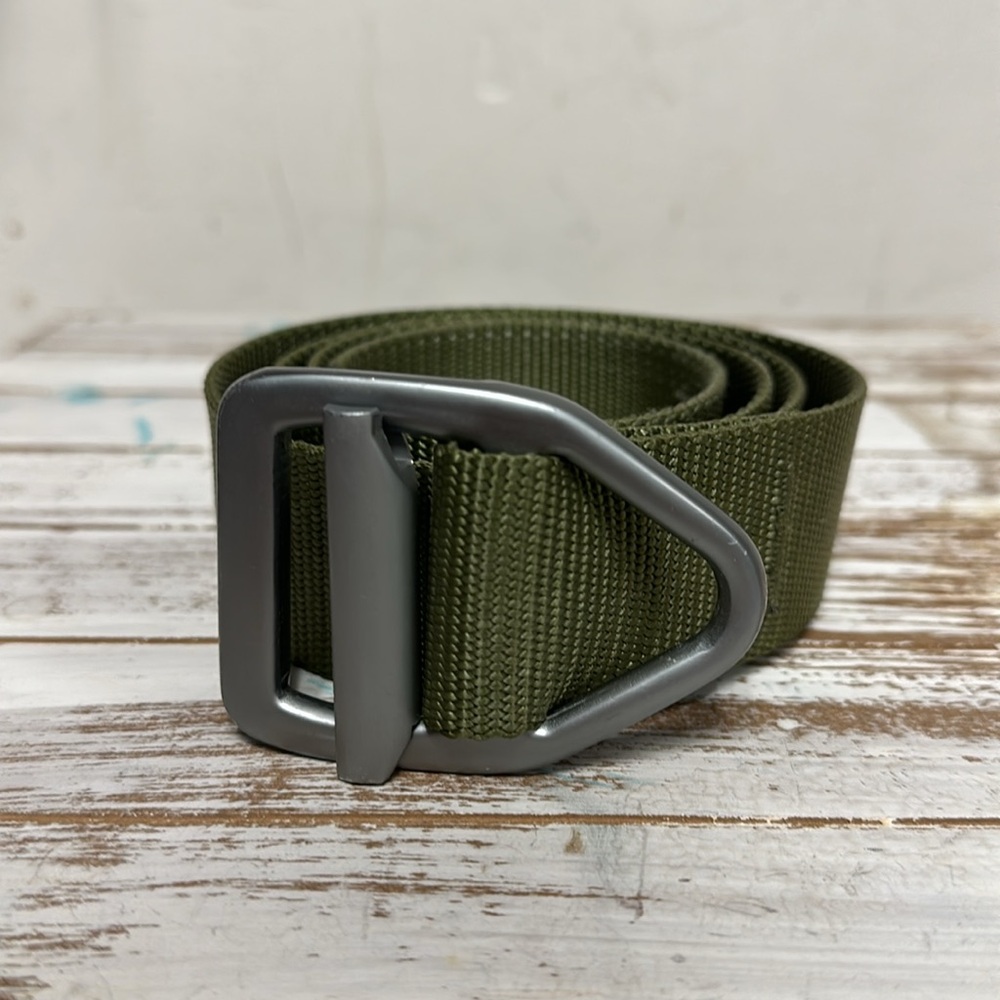 Bison Designs great shape 38mm army green last chance heavy duty v buckle belt - Picture 2 of 7